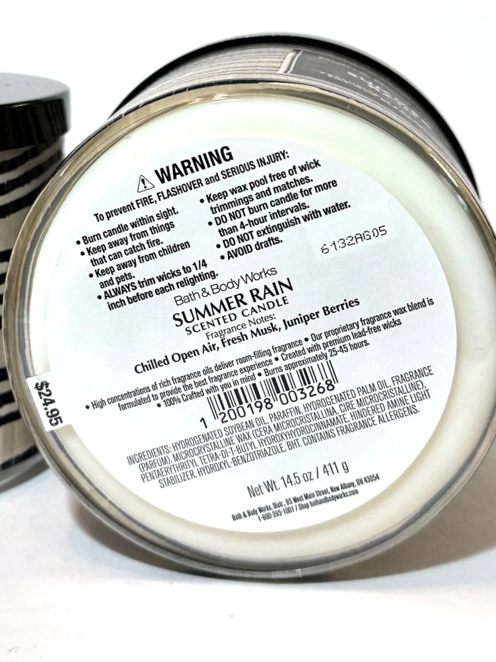 SUMMER RAIN 3 Wick Candle